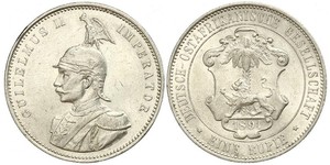 1 Rupee Afrique orientale allemande (1885-1919) Argent 