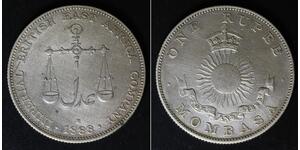 1 Rupee Empire britannique (1497 - 1949) Argent 