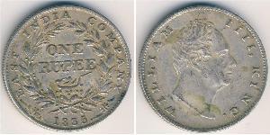 1 Rupee Raj britannique (1858-1947) Argent Guillaume IV (1765-1837)