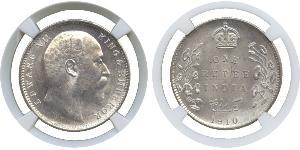 1 Rupee Raj britannique (1858-1947) Argent Édouard VII (1841-1910)