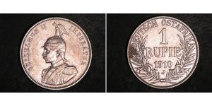 1 Rupee Africa Orientale Tedesca (1885-1919) Argento Wilhelm II, German Emperor (1859-1941)