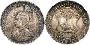 1 Rupee Africa Orientale Tedesca (1885-1919) Argento 
