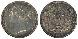 1 Rupee Compagnia Inglese delle Indie Orientali (1757-1858) Argento Vittoria (1819 - 1901)