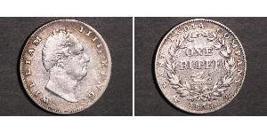1 Rupee Raj Britannico (1858-1947) Argento Guglielmo IV (1765-1837)