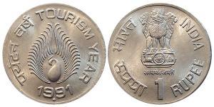 1 Rupee India (1950 - ) Níquel/Cobre 