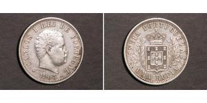 1 Rupee India portuguesa (1510-1961) Plata Carlos I de Portugal (1863-1908)