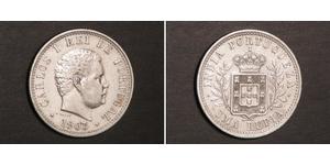 1 Rupee India portuguesa (1510-1961) Plata Carlos I de Portugal (1863-1908)