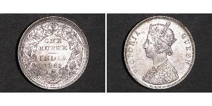 1 Rupee Raj Británico (1858-1947) Plata Victoria (1819 - 1901)