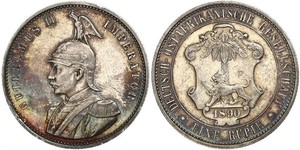 1 Rupee África Oriental Alemana (1885-1919) Plata 