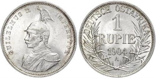 1 Rupee África Oriental Alemana (1885-1919) Plata Wilhelm II, German Emperor (1859-1941)
