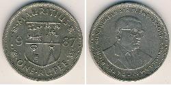 1 Rupee Mauritius (1968 - ) Rame/Nichel 