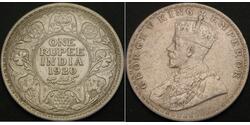 1 Rupee Britisch-Indien (1858-1947) Silber George V (1865-1936)