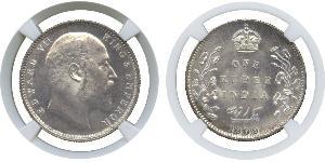 1 Rupee Britisch-Indien (1858-1947) Silber Eduard VII (1841-1910)
