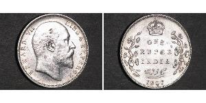 1 Rupee Britisch-Indien (1858-1947) Silber Eduard VII (1841-1910)