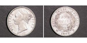 1 Rupee Britische Ostindien-Kompanie (1757-1858) Silber Victoria (1819 - 1901)