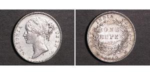 1 Rupee Britische Ostindien-Kompanie (1757-1858) Silber Victoria (1819 - 1901)