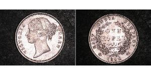 1 Rupee Britische Ostindien-Kompanie (1757-1858) Silber Victoria (1819 - 1901)