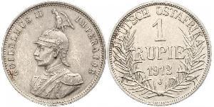 1 Rupee Deutsch-Ostafrika (1885-1919) Silber Wilhelm II, German Emperor (1859-1941)