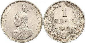 1 Rupee Deutsch-Ostafrika (1885-1919) Silber Wilhelm II, German Emperor (1859-1941)