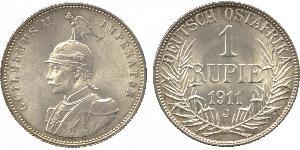 1 Rupee Deutsch-Ostafrika (1885-1919) Silber Wilhelm II, German Emperor (1859-1941)