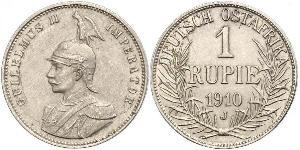 1 Rupee Deutsch-Ostafrika (1885-1919) Silber Wilhelm II, German Emperor (1859-1941)