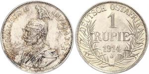 1 Rupee Deutsch-Ostafrika (1885-1919) Silber Wilhelm II, German Emperor (1859-1941)