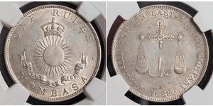 1 Rupee British Empire (1497 - 1949) Silver 