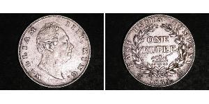 1 Rupee British Raj (1858-1947) Silver William IV (1765-1837)