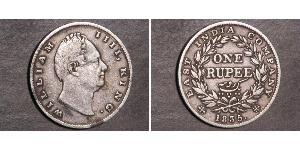 1 Rupee British Raj (1858-1947) Silver William IV (1765-1837)
