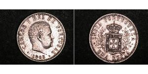 1 Rupee Portuguese India (1510-1961) Silver Carlos I of Portugal (1863-1908)