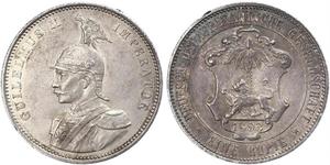 1 Rupee German East Africa (1885-1919) 銀 
