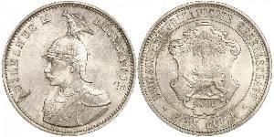 1 Rupee German East Africa (1885-1919) 銀 