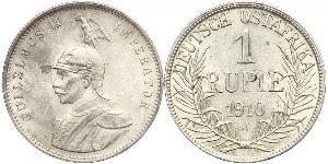 1 Rupee German East Africa (1885-1919) 銀 威廉二世 (德国)