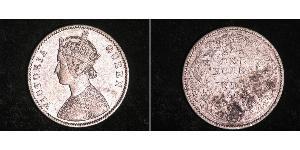1 Rupee 英属印度 (1858 - 1947) 銀 维多利亚 (英国君主)