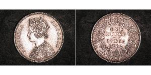 1 Rupee 英属印度 (1858 - 1947) 銀 维多利亚 (英国君主)