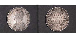 1 Rupee 英属印度 (1858 - 1947) 銀 维多利亚 (英国君主)