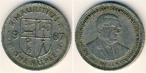 1 Rupee 毛里求斯 (1968 - ) 銅/镍 