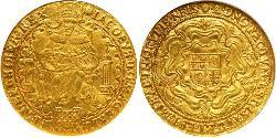 1 Ryal Reino de Inglaterra (927-1649,1660-1707) Oro Jacobo I (1566-1625)