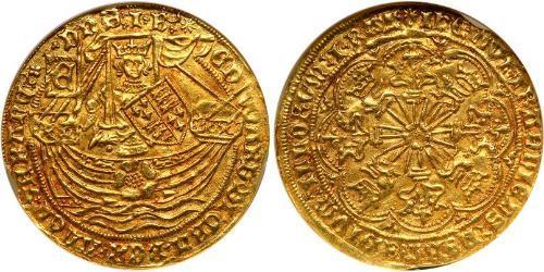 1 Ryal Королевство Англия (927-1649,1660-1707) Золото Эдуард IV (1442-1483)