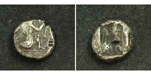 1 SIGLOS Persia (-678 - 1935) / Impero achemenide (550–330 BC) Argento 