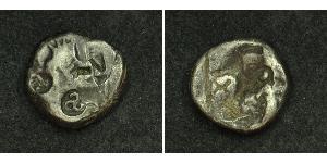 1 SIGLOS Persia (-678 - 1935) / Impero achemenide (550–330 BC) Argento 