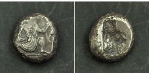 1 SIGLOS Persia (-678 - 1935) / Impero achemenide (550–330 BC) Argento 