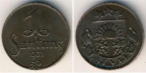 1 Santims Letlönj Bronze 