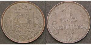 1 Santims Lettland Bronze 