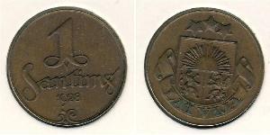 1 Santims Lettland Bronze 