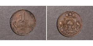1 Santims Lettonia Bronzo 