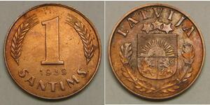 1 Santims Lettonia Bronzo 
