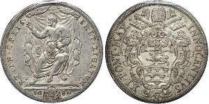 1 Scudo États pontificaux (752-1870) Argent Innocent XI  (1611-1689)