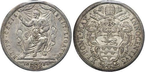 1 Scudo États pontificaux (752-1870) Argent Innocent XI  (1611-1689)