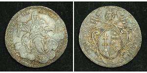 1 Scudo Stato Pontificio (752-1870) Argento Papa Pio VII  (1742 -1823)